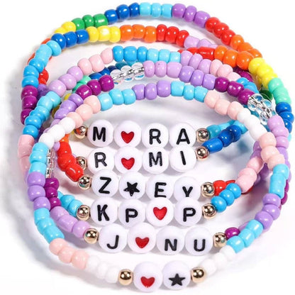 Kpop Demon Hunters beaded layered bracelets