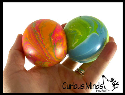 1 Marble Swirl Soft Doh Filled Stretch Ball - Ultra Squishy