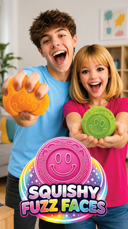 Fun Doh Fuzzy Face Squishy Ball