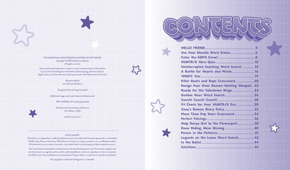 Unofficial KPop Demon Hunters Activity Book by Lila Violet