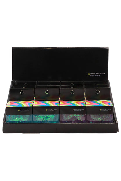 Iridescent Glitter Cube Thick Maltose Putty Filled Squishy