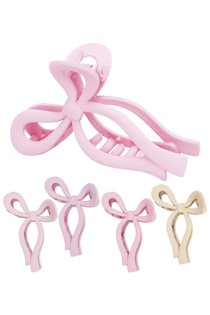 Wavy Ribbon Matte Warm Pastel Hair Claw