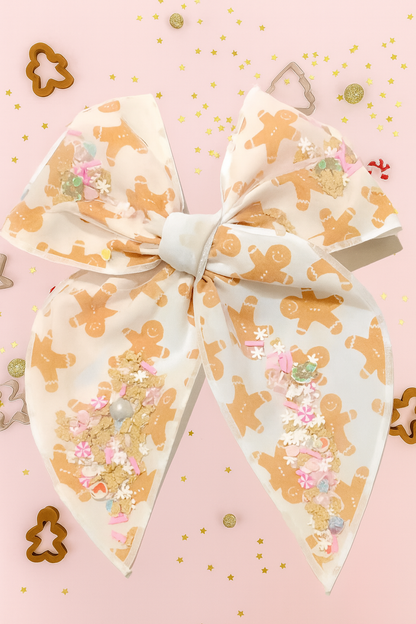 Mesh Shaker Bow - Gingerbread Giggles