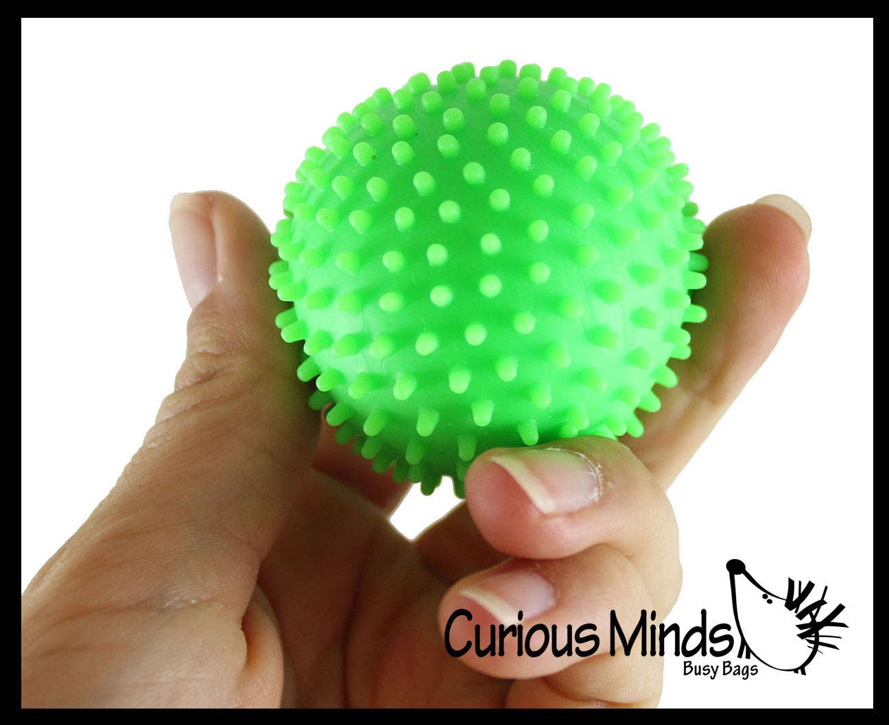 1 Spiky Bumpy Soft Doh Filled 1.7" Stress Ball - Squishy