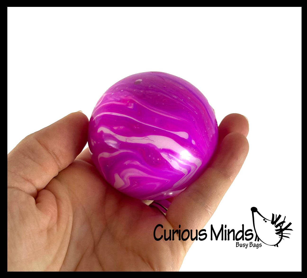 1 Marble Swirl Soft Doh Filled Stretch Ball - Ultra Squishy