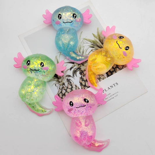Maltose Glitter cute Axolotl squishy toy-Random Color