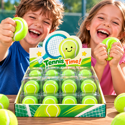 Tennis Time! Crunchy Squeeze Toy — ASMR Crunch Tennis Ball