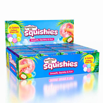 Coconut Oil Squishies® Solid Squish Fidget Stress Ball (1pc) Assorted Colors