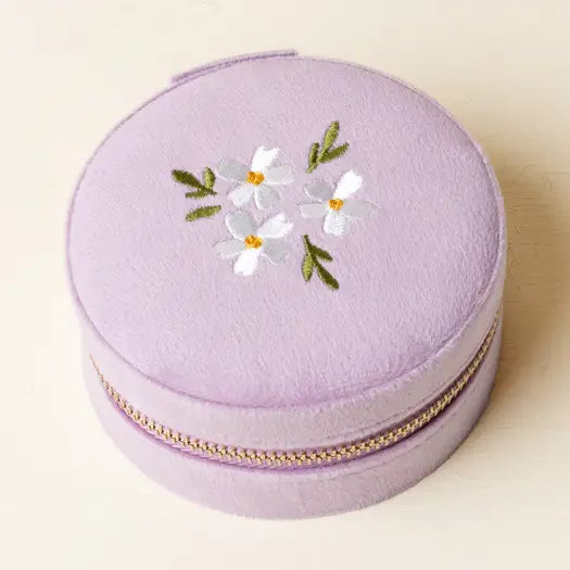 Floral Lilac Jewerly Case