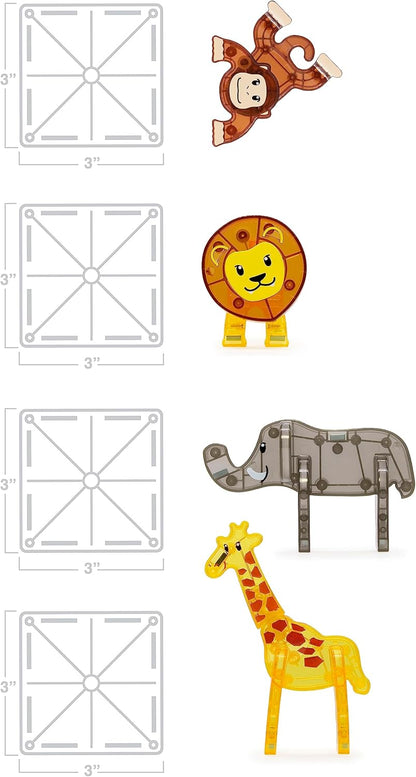 Magnatiles Safari Animals 25 piece set