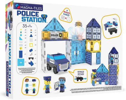 Magnatiles Police Station 35 piece Set