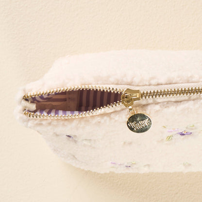 Teddy Pouch-Dainty Floral Purple
