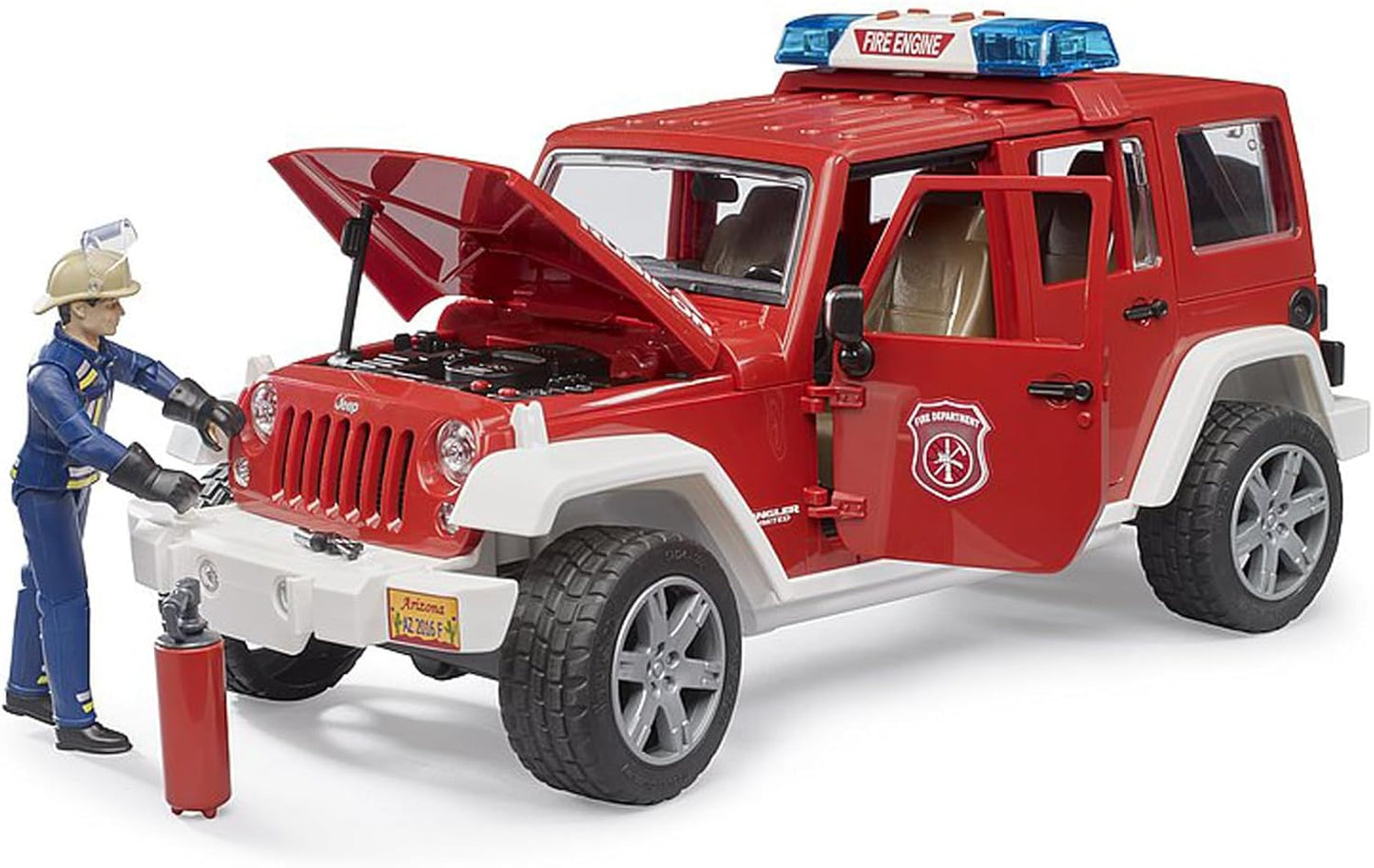 Bruder Jeep Wrangler Unlimited Rubicon Fire Service with Firefighter