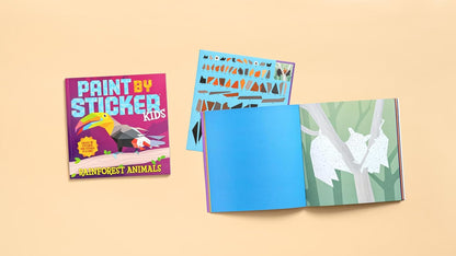 Paint by Sticker Kids Rainforest Animals