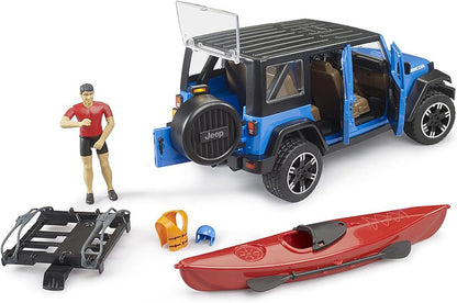 Jeep Wrangler Rubicon Unlimited with Kayak and Figure