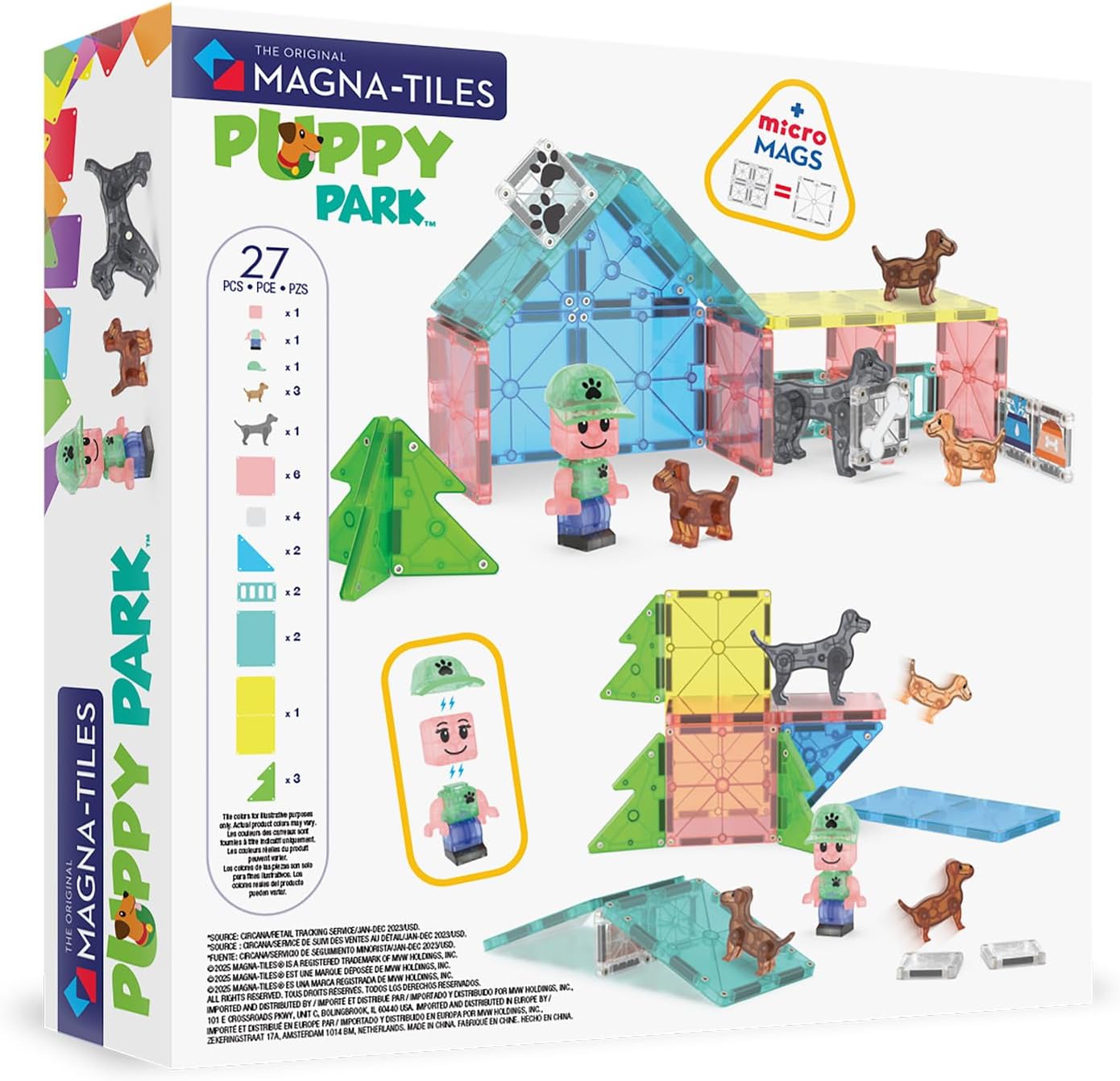 Magnatiles Puppy Park 27 piece