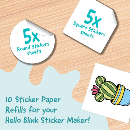 Hello Blink Sticker Refill White