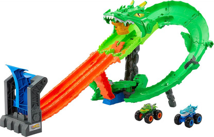 Hot Wheels: Monster Trucks: Sharks vs Dinos Dragon Playset