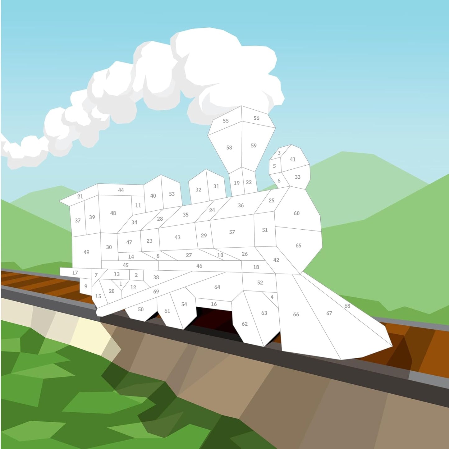 Paint by Sticker Kids Trucks, Trains & More