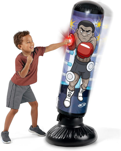 Electronic Jr Boxing Kickboxing Punch Bag with LED Lights and Sounds