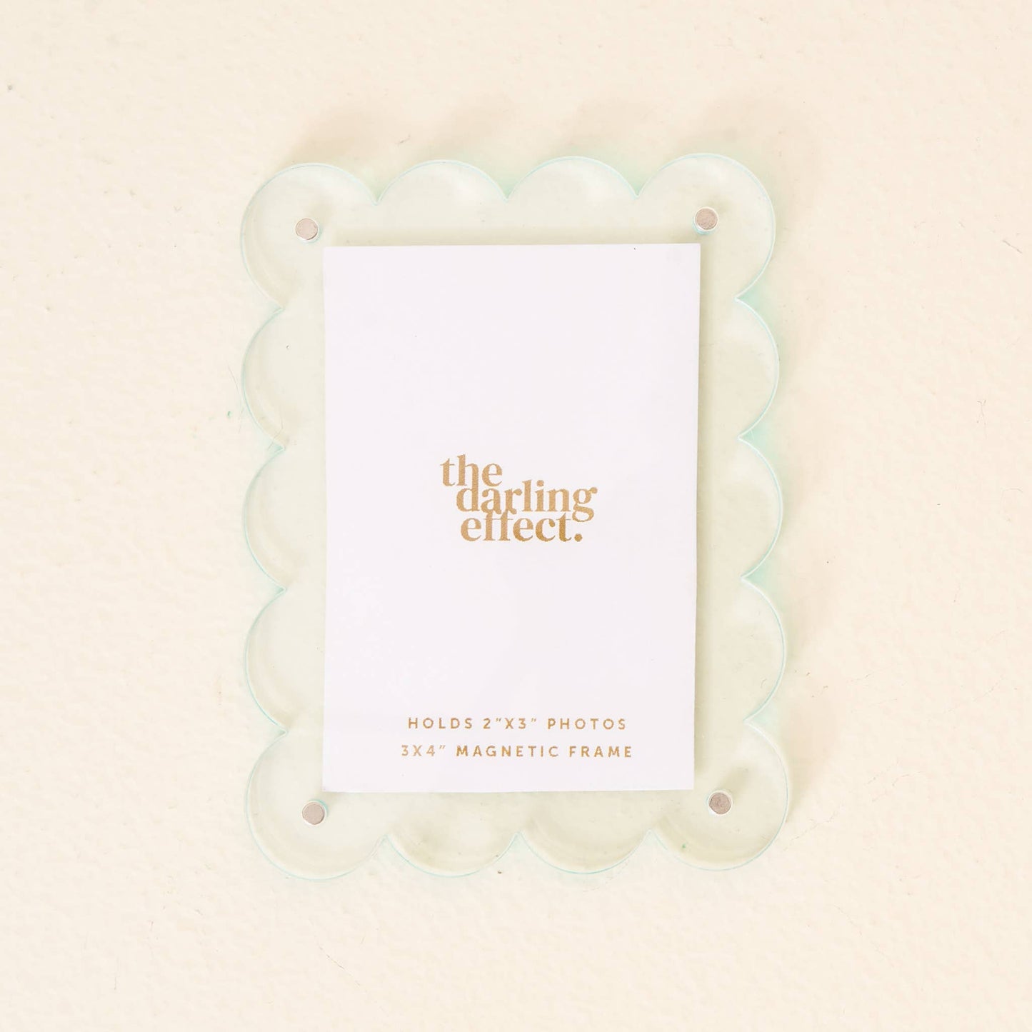 Mini Acrylic Picture Frame Magnet-Pale Blue