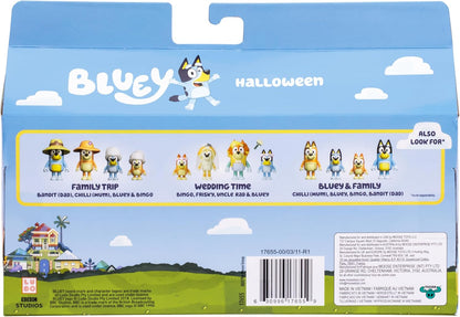 Bluey Halloween 4 Figurine Set