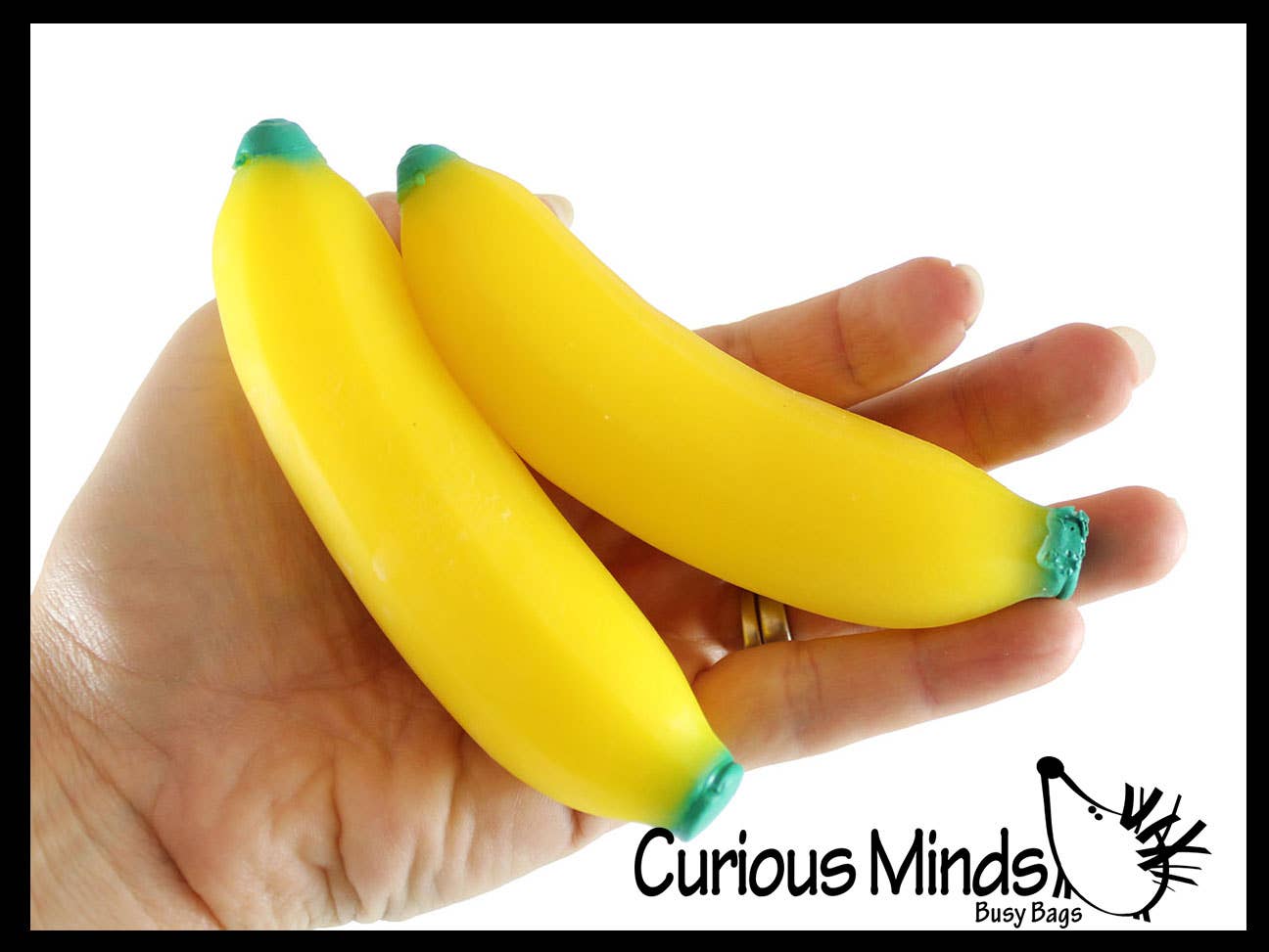 Doh Banana Fruit Soft Fluff- Filled Squeeze Stress Balls