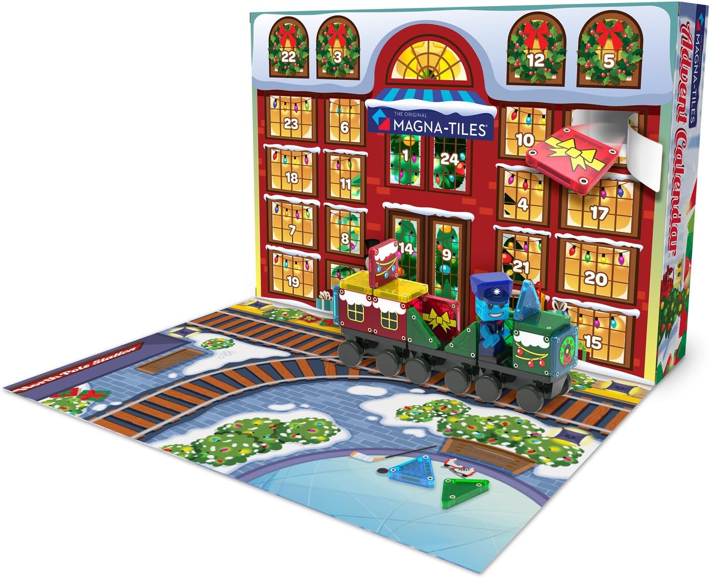 Magnatiles Advent Calendar 34 piece Set