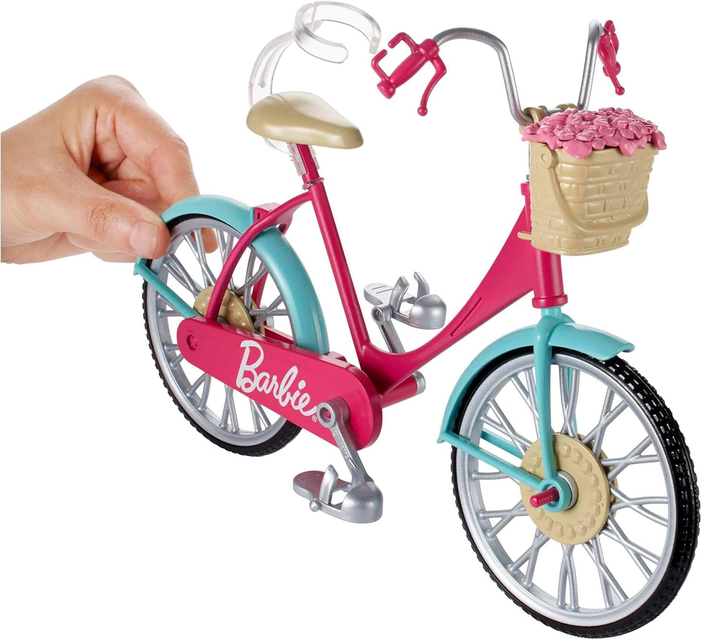 Barbie Bicycle with Basket of Flowers