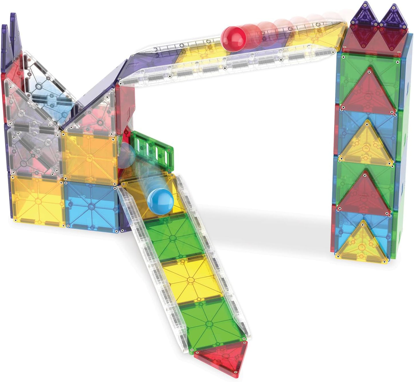 Magnatiles Rail Racers Deluxe 90 piece