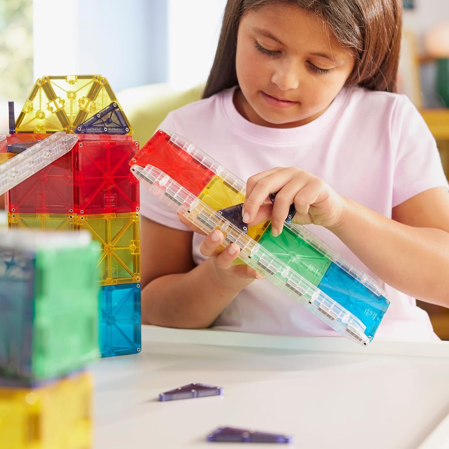 Magnatiles Rail Racers Deluxe 90 piece
