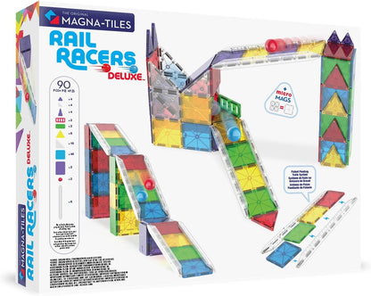 Magnatiles Rail Racers Deluxe 90 piece