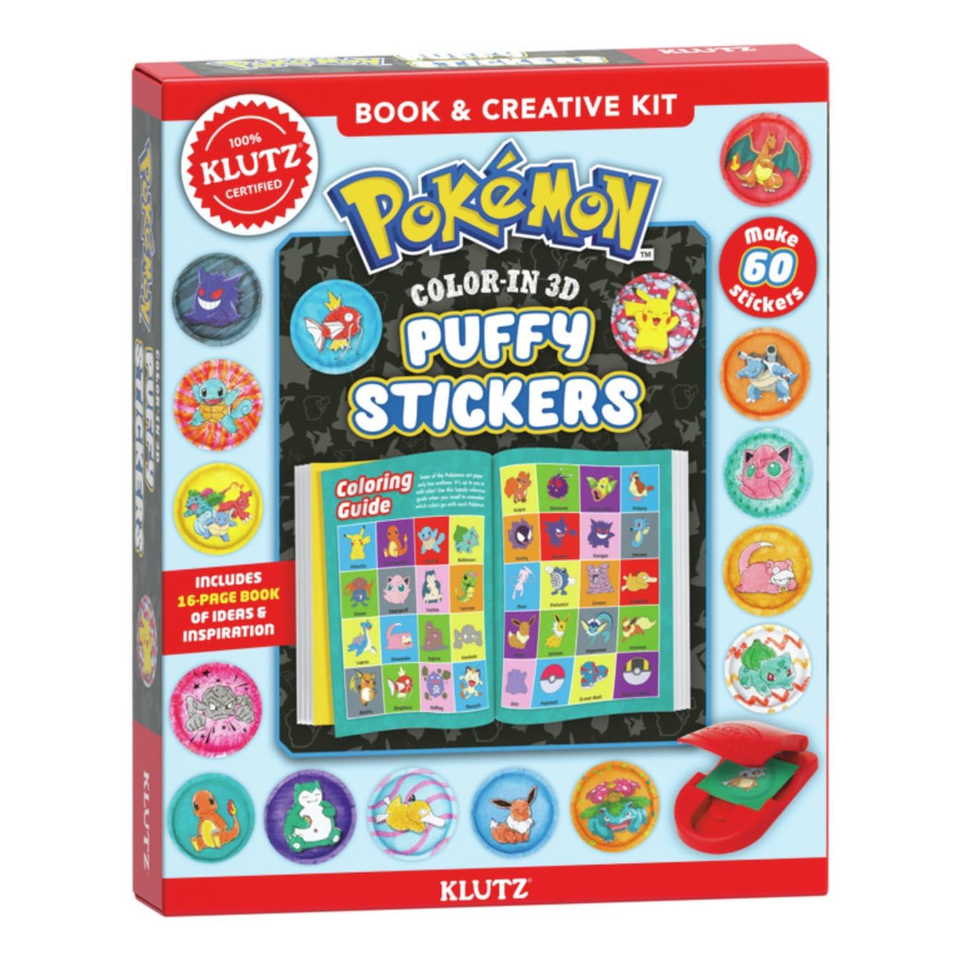 Pokemon Color-In 3D Puffy Sticker