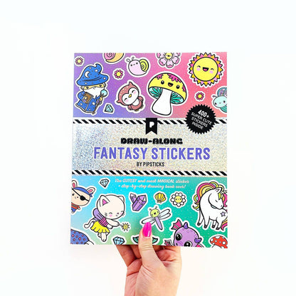 Draw-Along Fantasy Sticker Book