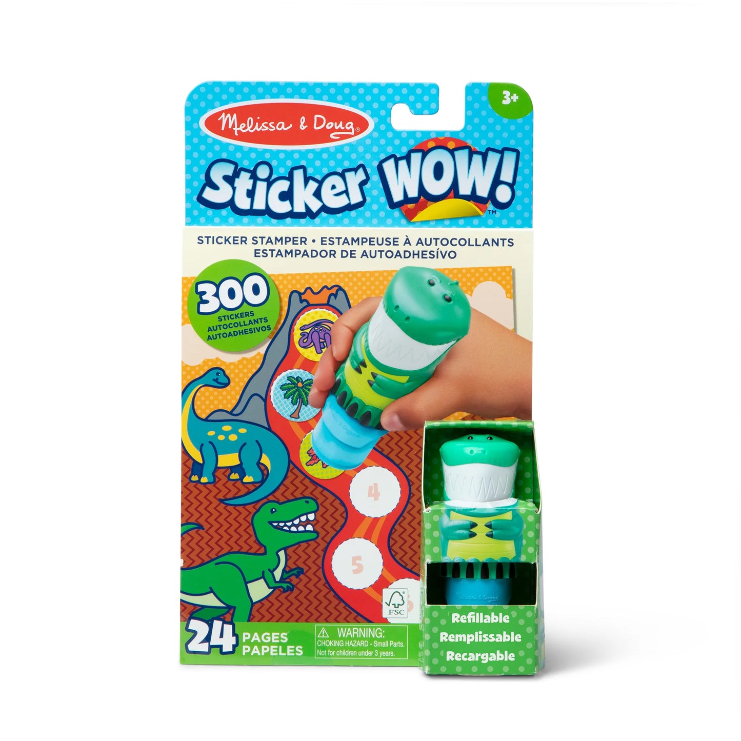 Sticker WOW!™ Activity Pad & Sticker Stamper - Dinosaur