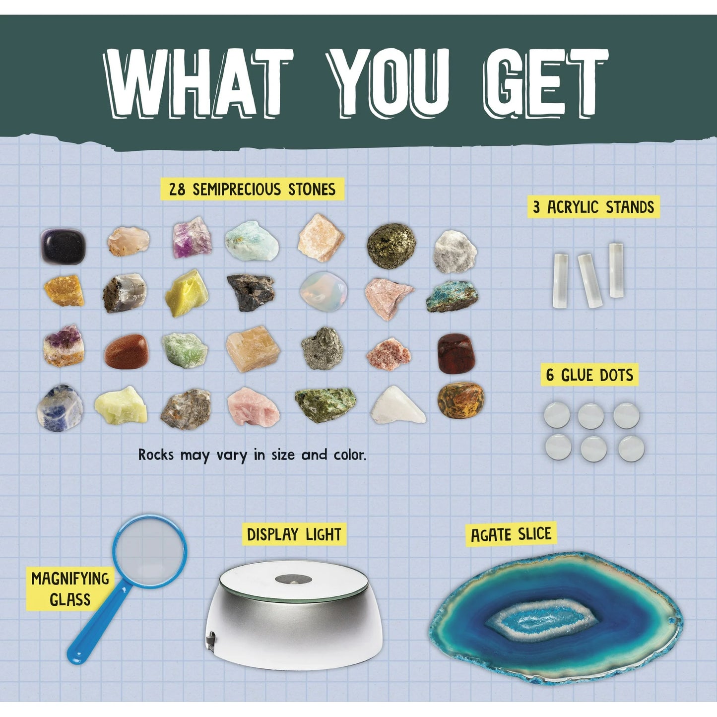 Steam Lab Light-Up Rocks & Gems