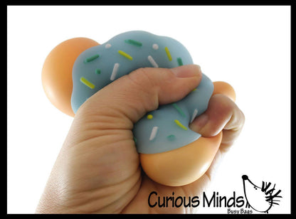 Cute Doughnut Soft Doh Filled Stretch Ball