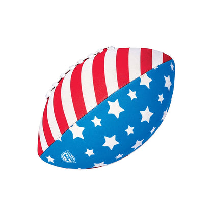 🏈 Patriotic Water Football – Stars, Stripes & Spirals