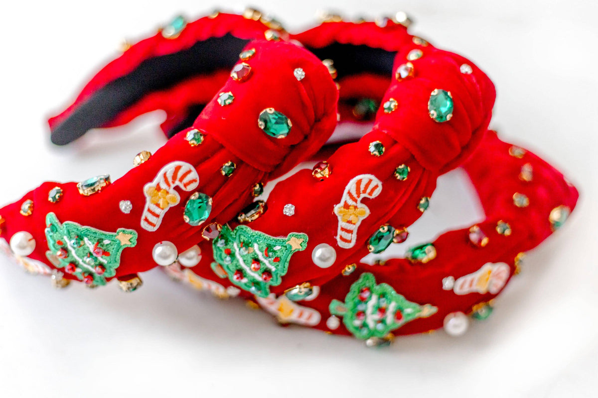 Beaded Headband - Christmas Craze