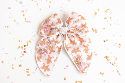 Mesh Shaker Bow - Gingerbread Giggles