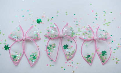 Mesh Shaker Bow - Sweet Shamrock