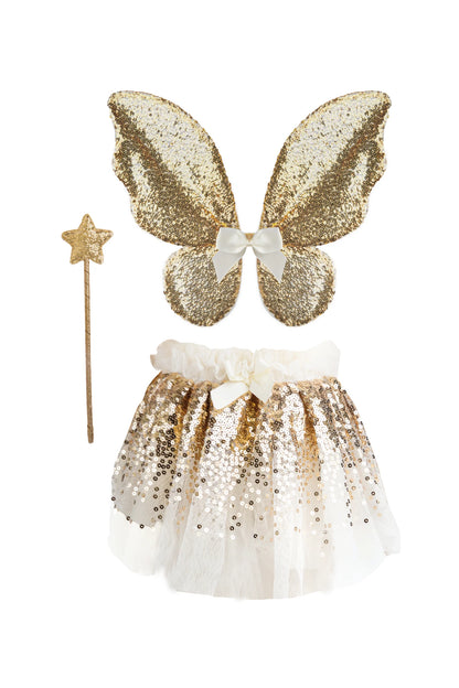 Gracious Gold Sequins Skirt, Wings & Wand 4/6