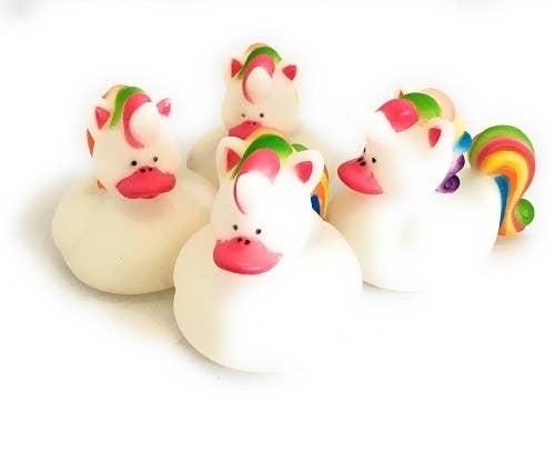 3" Unicorn Rubber Duck