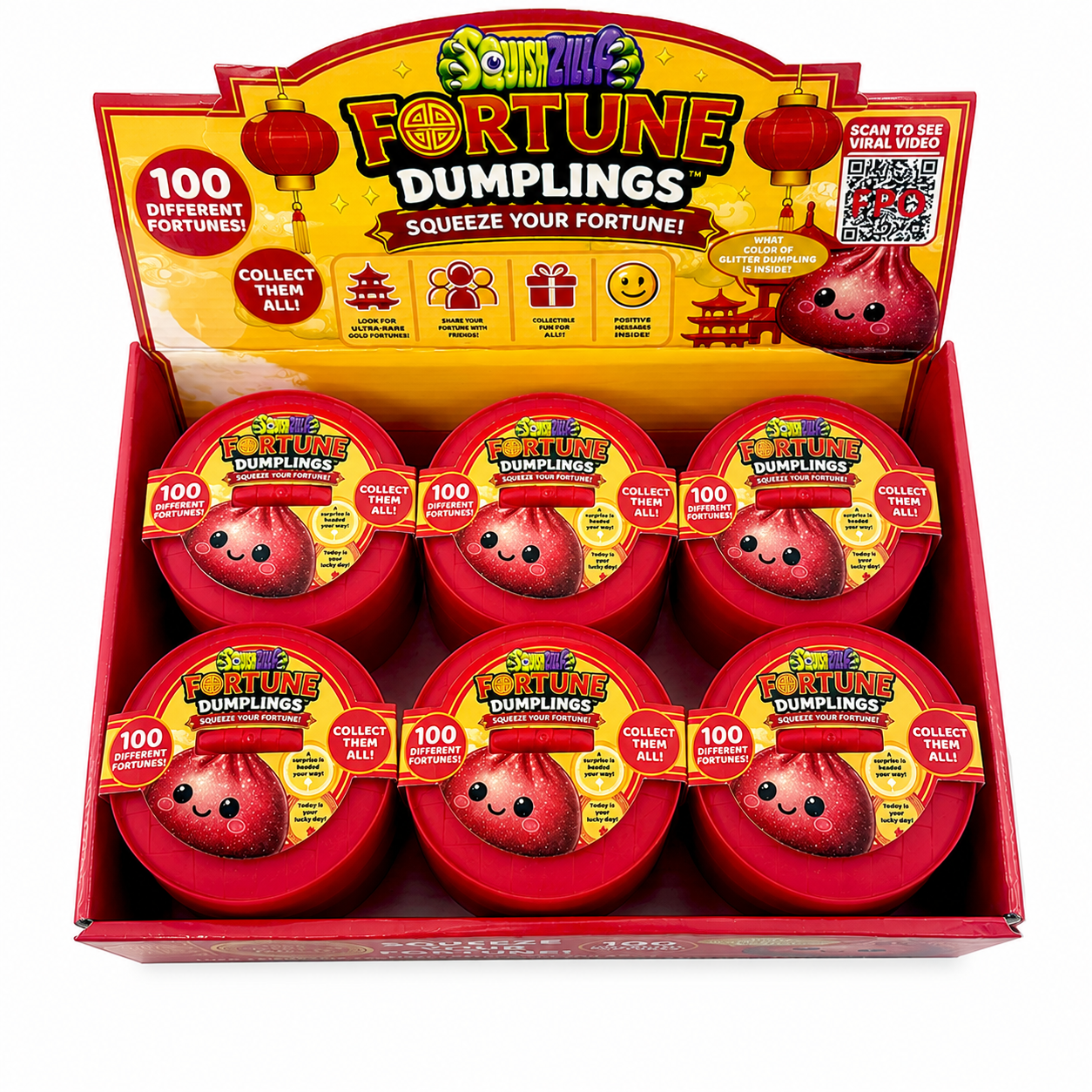 Fun Doh Mystery Fortune Cookie Squishy Dumpling - 12/Display