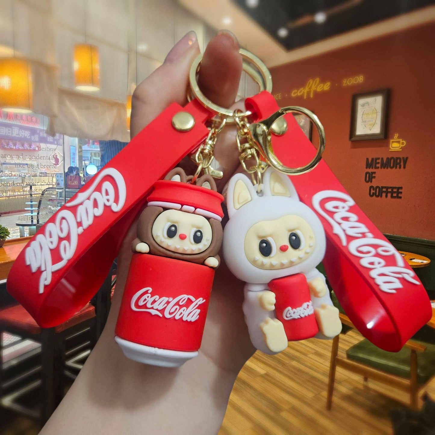 Cute monster cola Keychain Bag Pendant