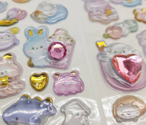 Candy Gem Jelly Deco Sticker – 3D Kawaii Phone Deco Stickers