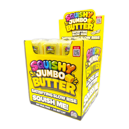 Fun Doh 10" JUMBO Butter Squish Slow Rise Toy- 9/Display