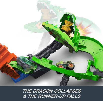 Hot Wheels: Monster Trucks: Sharks vs Dinos Dragon Playset