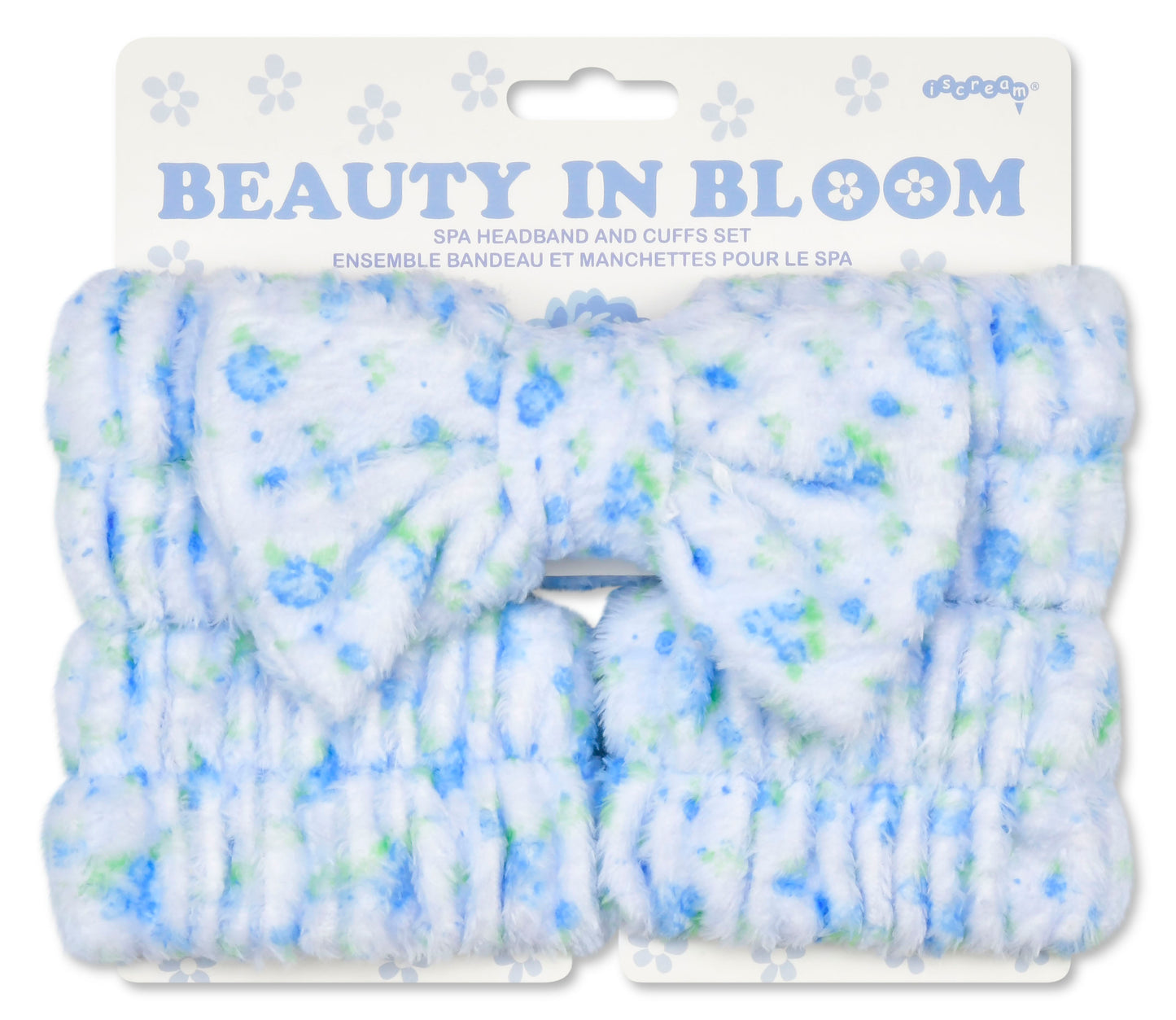 Blue Ditsy Spa Set
