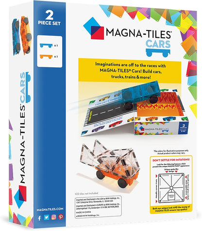 Magnatiles Cars: Blue ana Orange. 2 piece
